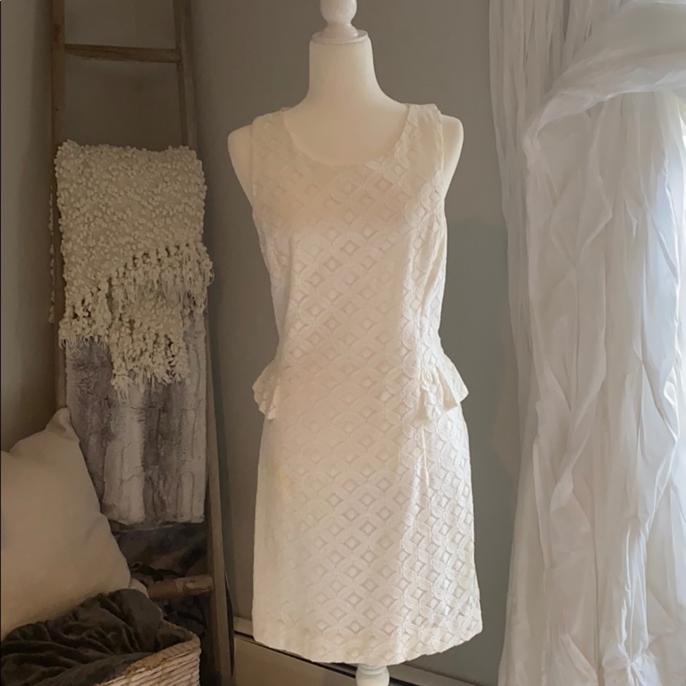 Lily white lace dress